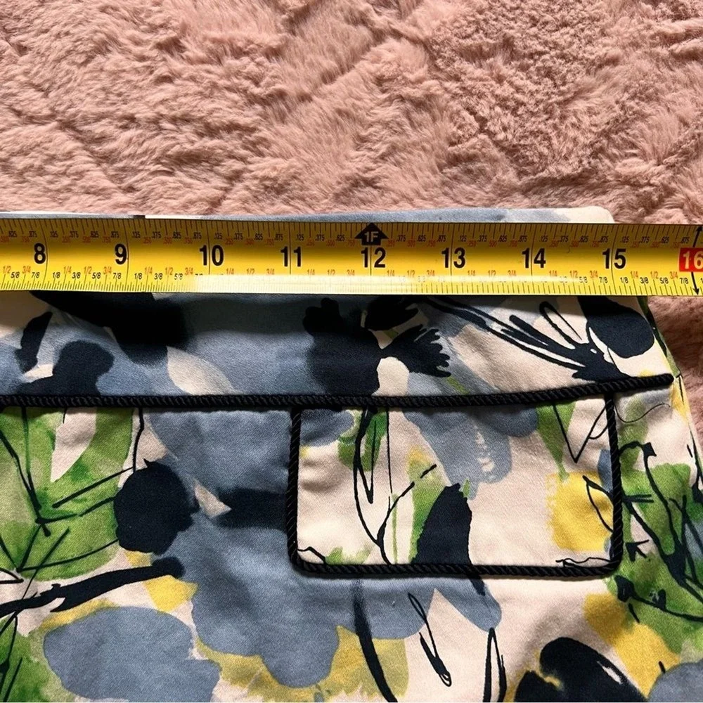 Alex Marie Floral Print Pencil Skirt Preppy Minimalist Cottage‎ Old Money Size 4